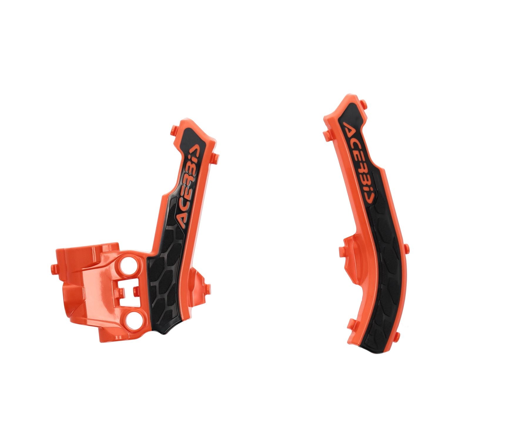 Acerbis X-Grip Frame Protector Guards Orange Black For Husqvarna TC 50 2017-2023